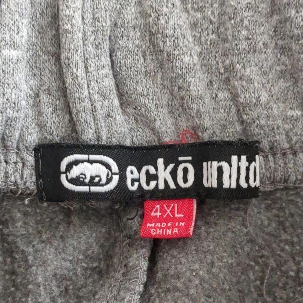 Ecko Unltd. Men's Hyper Wave Fleece Jogger Sweatpants Grey Marled Size 4XL - Picture 11 of 12